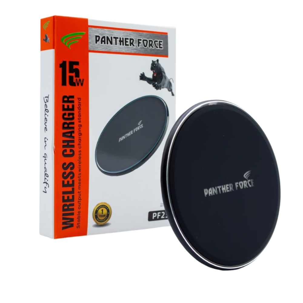 Panther Force 15W Wireless LED Charger PF236 – Fast Charging, Sleek Design Panther Force 15W Wireless LED Charger PF236 – Fast Charging, Sleek Design
